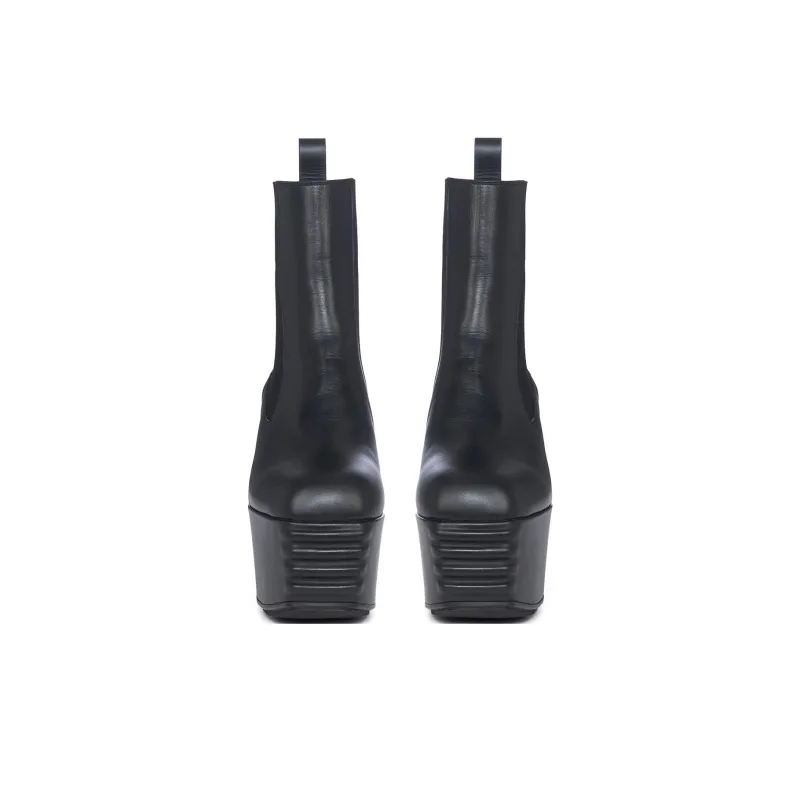 RICK OWENS Minimal Grill 195mm Leather Platform Boots-4