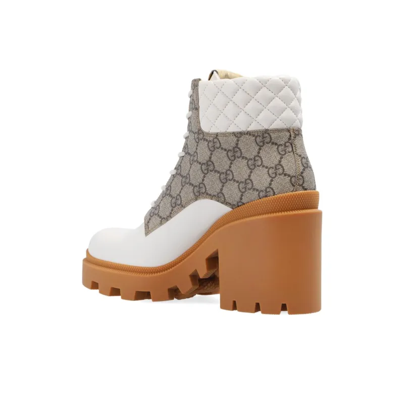 GUCCI Women's Gg Ankle Boot 'Beige' Women's-3
