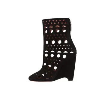 Alaia Vienne Ankle Boots 10cm Women's Black