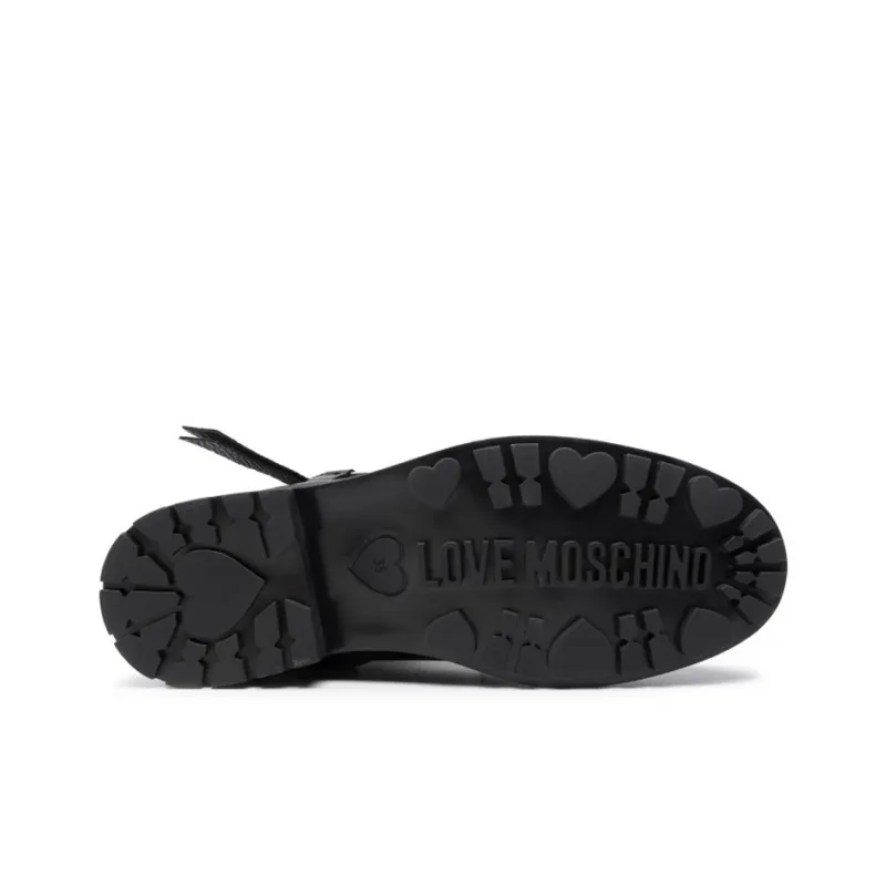 Love MOSCHINO Logo-plaque Lace-up Boots-4