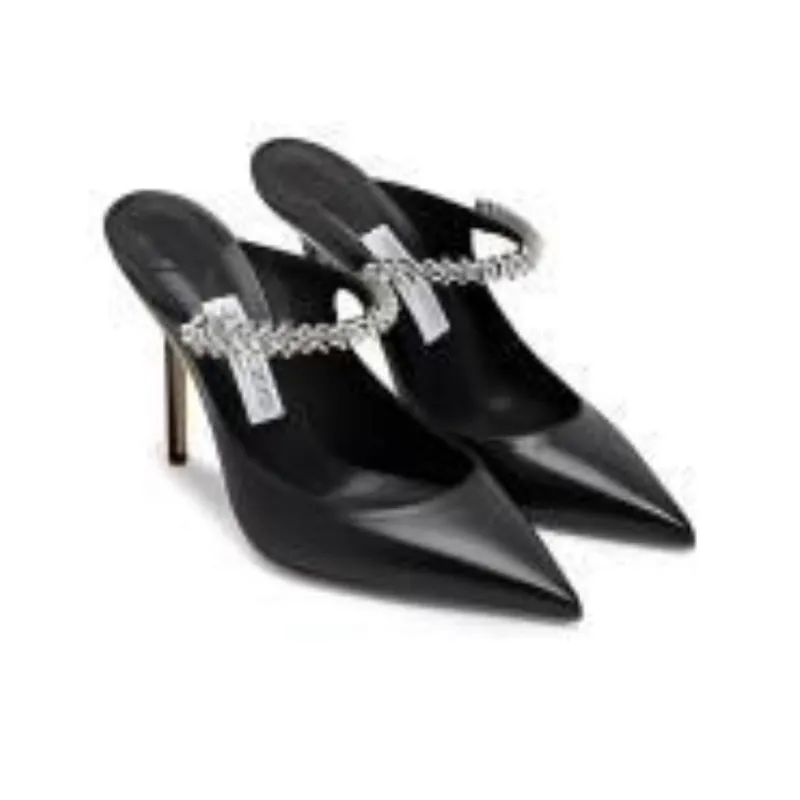 Jimmy Choo Bing 100mm Leather Mules-4