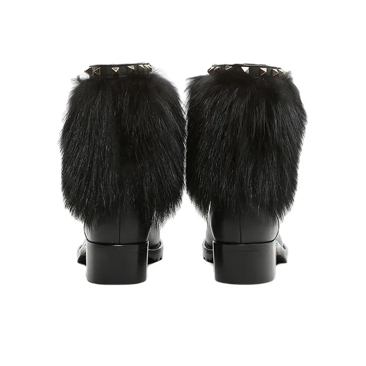 Valentino Rockstud Ankle Boots Women's Black-3
