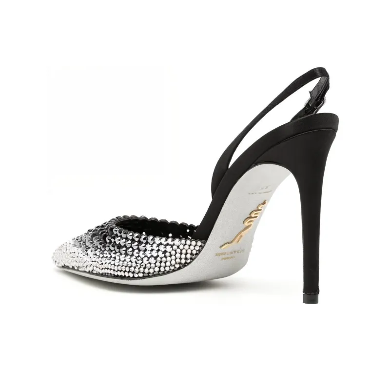 René Caovilla Jackie 70mm Crystal-embellished Pumps-2