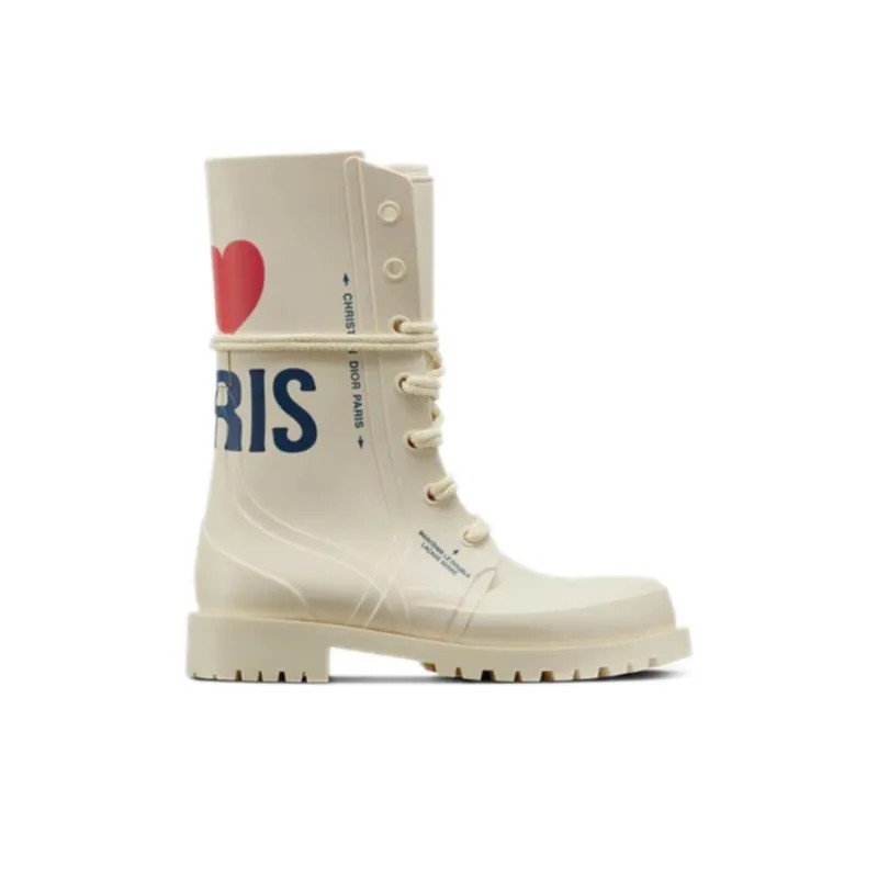 DIOR DiorCamp Ankle Boots Women's White-1