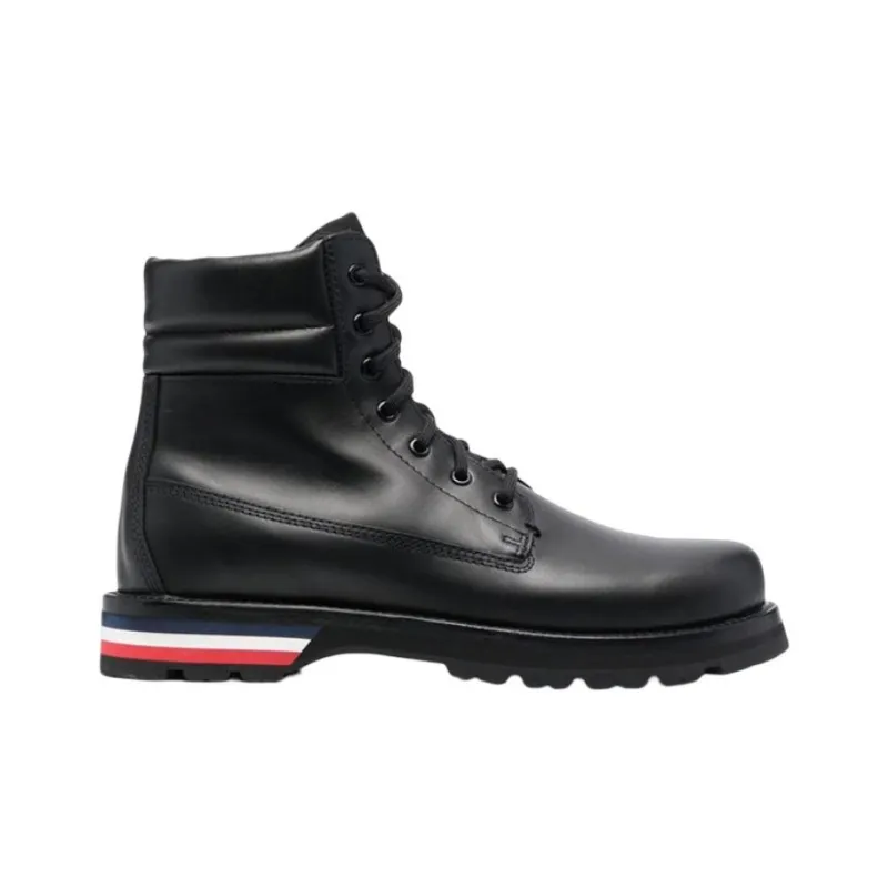 Moncler Ankle Boots Men Black-1