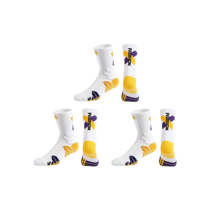 VEIDOORN Knee High Socks Unisex 3 Pack-7