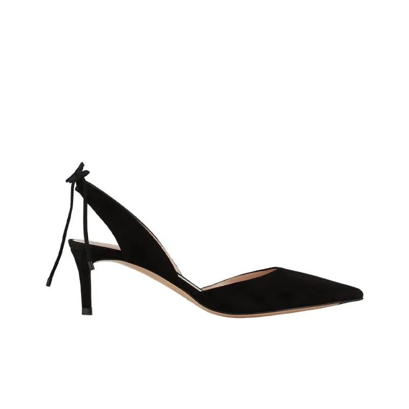 Giorgio Armani 65mm Suede Slingback Pumps-1