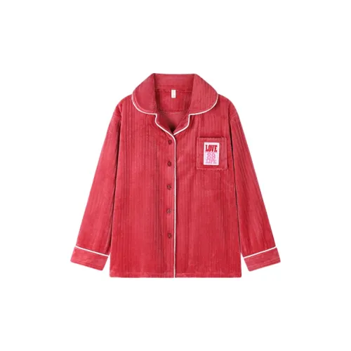 MIIOW Pajama Tops Women's Strawberry Red