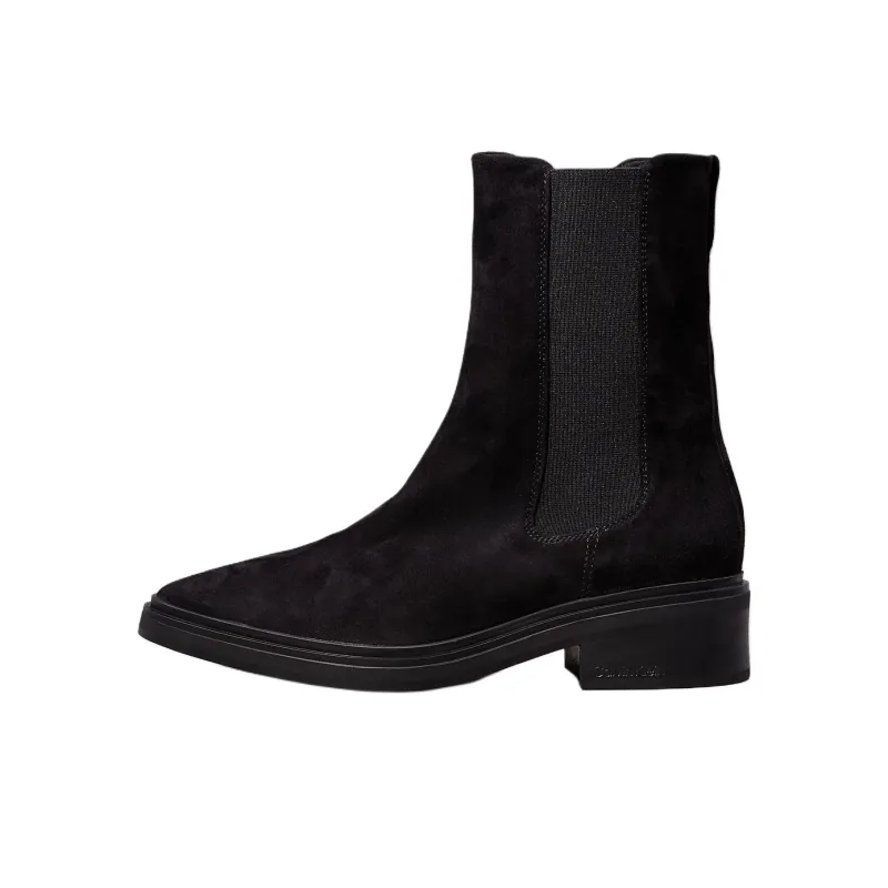 CALVIN KLEIN Short Chelsea Boots 4.5cm Women's Black-0