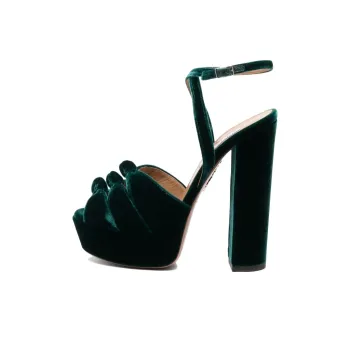 AQUAZZURA One-Strap Sandals 15.5cm Women's Dark Green