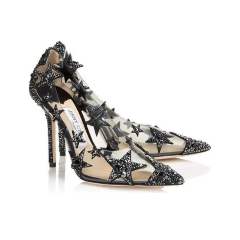Jimmy Choo Lisha Slim Heel High Heels 10cm Women's Green-3