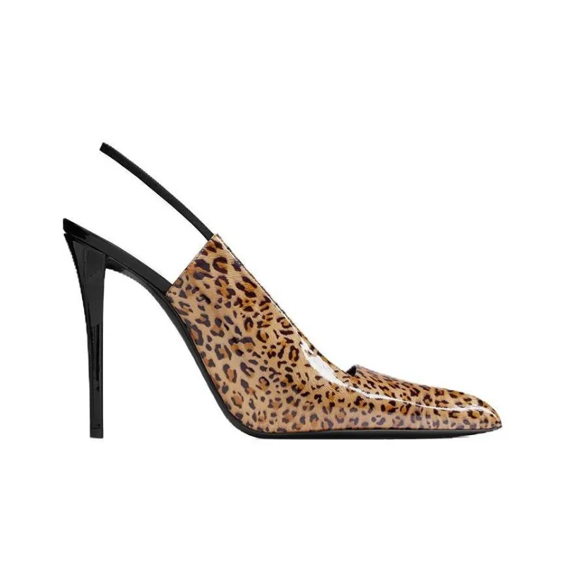 SAINT LAURENT Raven 120mm Leopard-print Pumps-1
