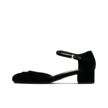 PRADA Chunky Heel High Heels 3.5cm Women's Black