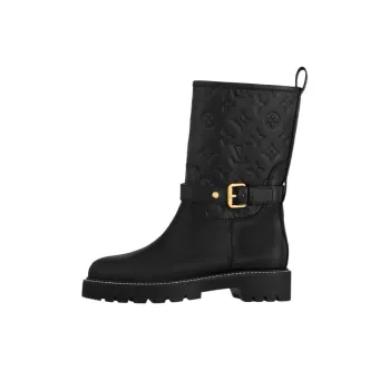 LOUIS VUITTON Territory Ankle Boots Women's Black