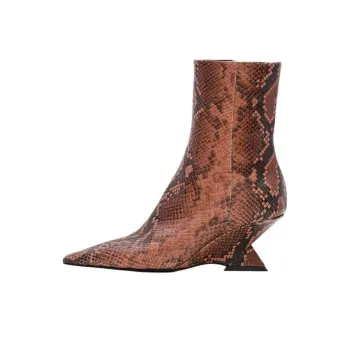 The Attico Cheope Embossed Ankle Boots Women's