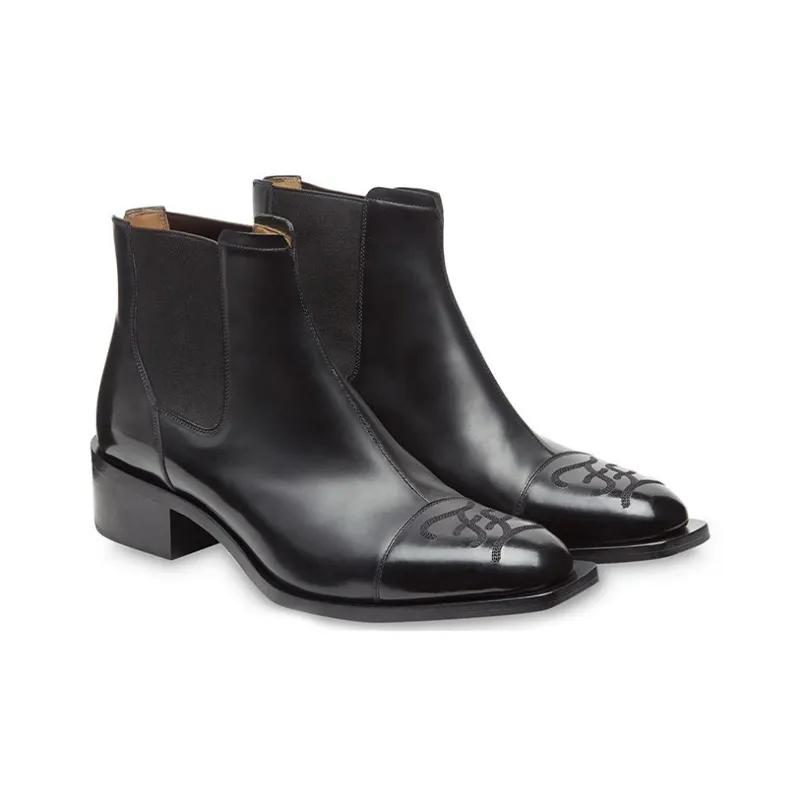 FENDI Chelsea Boots Men's Black-2