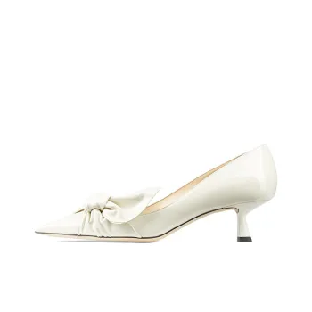 Jimmy Choo Elinor Spool Heel High Heels 4.5cm Women's White