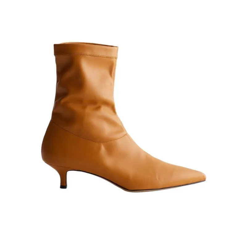TIBI Caden Ankle Boots Women's Light Brown-1