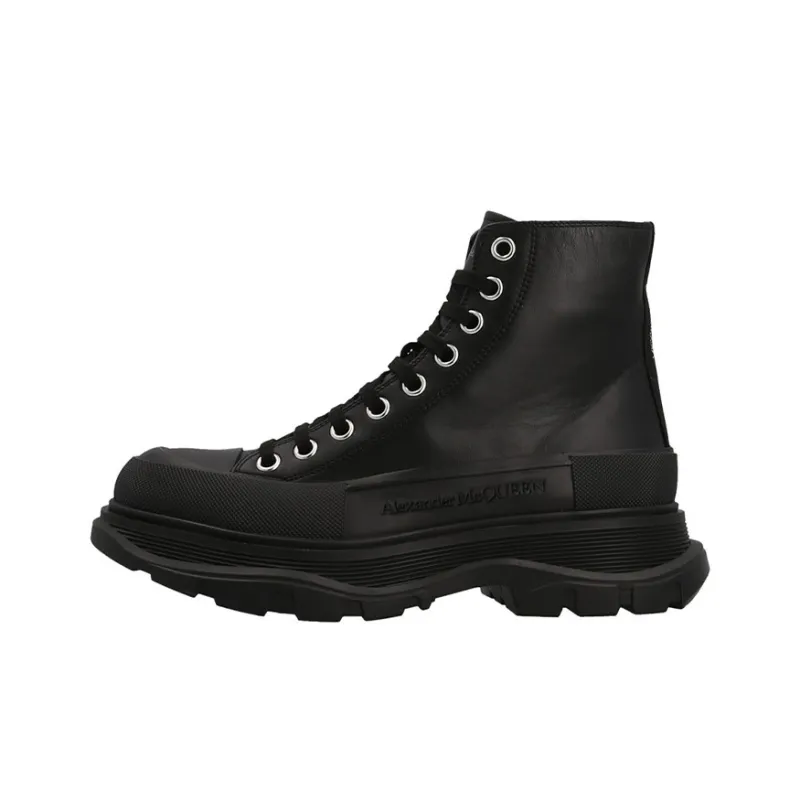 Alexander McQueen Chunky High top Sneakers 'Black' Women's-0