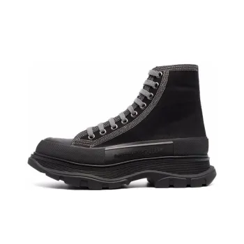 Alexander McQueen Tread Slick High Top Sneakers 'Black Grey'