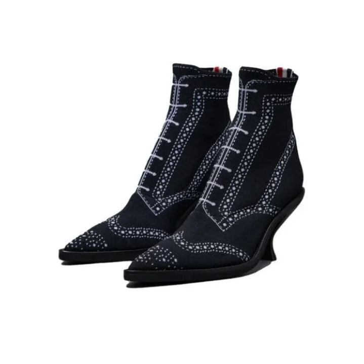 THOM BROWNE· Ankle Boots 4cm Women's Black-2