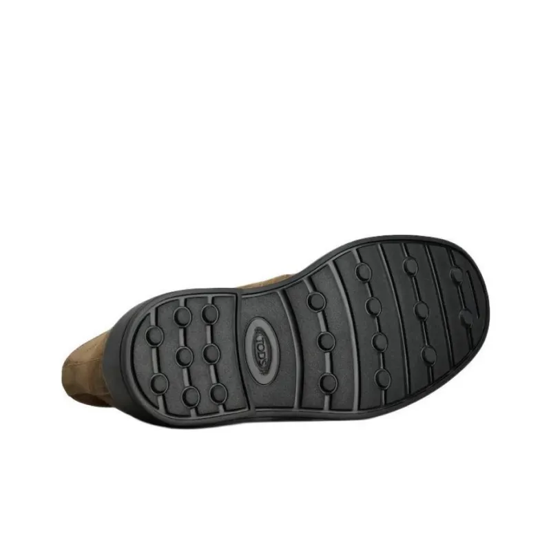 TOD'S Desert Round Toe Lace Up Boots-4