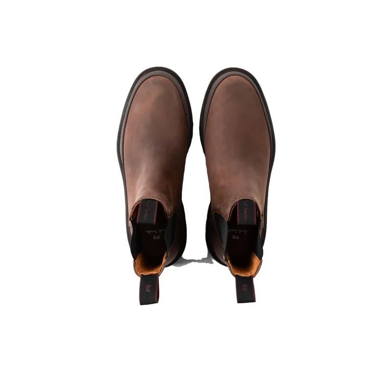 Paul Smith Short Chelsea Boots Men's Brown-4