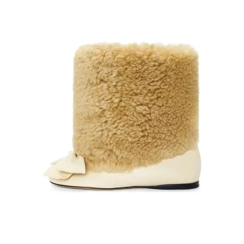 LOEWE Toy Ankle Boots Women's Beige Yellow