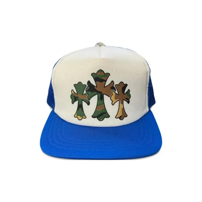 Chrome Hearts Chrome Plated Baseball Caps Men's Blue-3