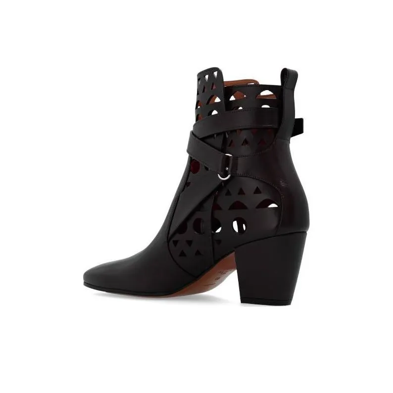 Alaia Ankle Boots Women's Brown-2