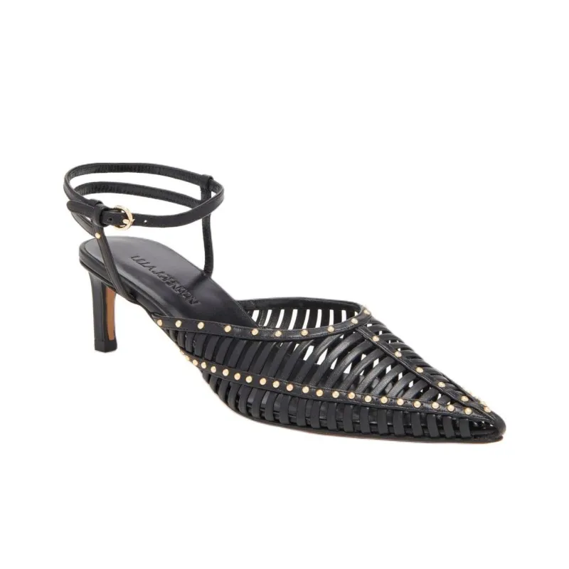 Ulla Johnson Francine Cage Slim Heel High Heels 5cm Women's Black-2