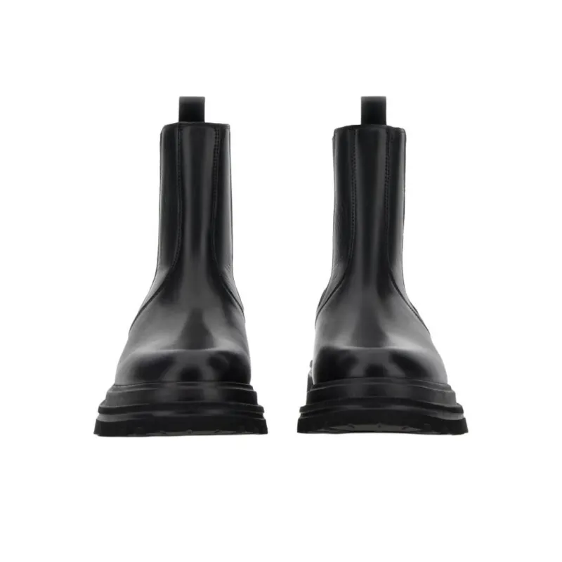 HOGAN H674 Short Chelsea Boots 5.5cm Women's Black-3