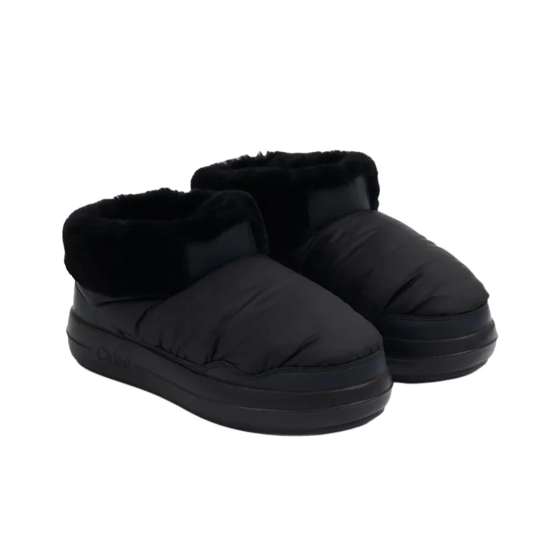 Chloe Polar Ankle Boots 3.5cm Women's Black-3