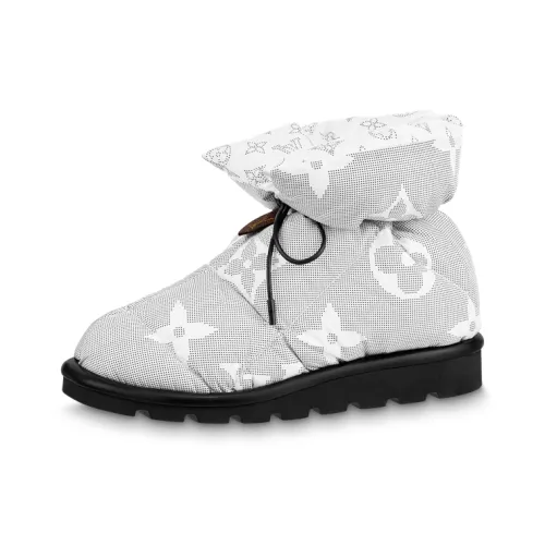 LOUIS VUITTON Pillow Short Ankle Boots Women's Gray