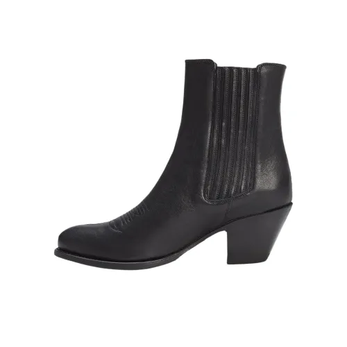 Polo Ralph Lauren Short Chelsea Boots 7cm Women's Black