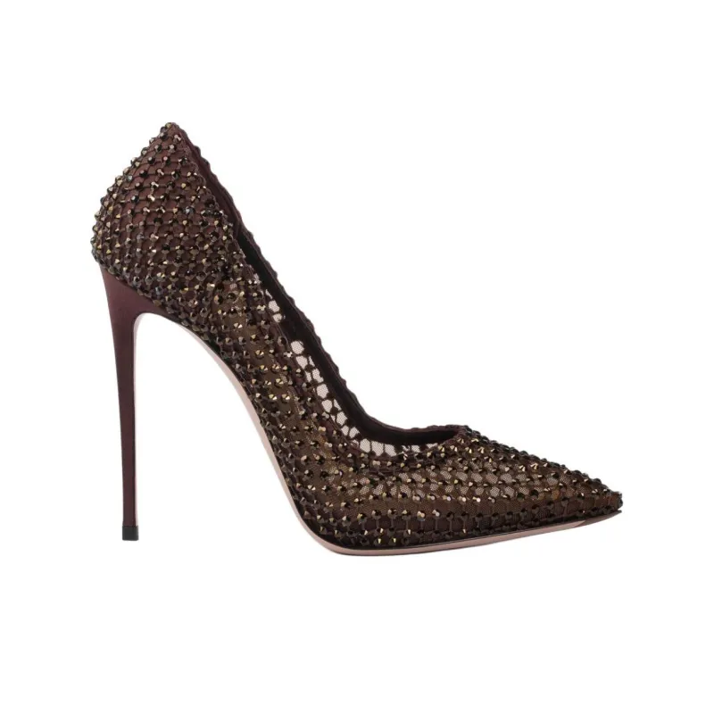 Le Silla Gilda 120mm Rhinestone embellished Pumps-1