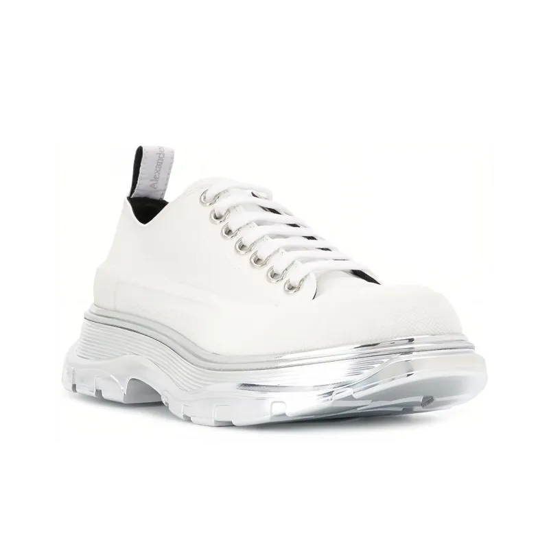 Alexander McQueen Tread Slick Ankle Length Martin Boot Men's White-2