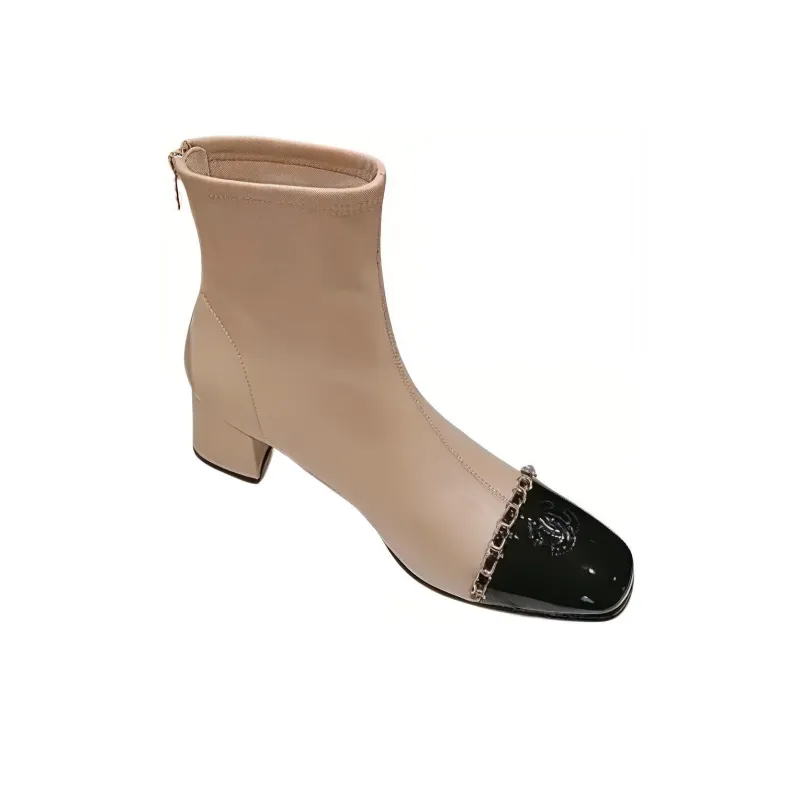 CHANEL Ankle Boots Women's Nude-1