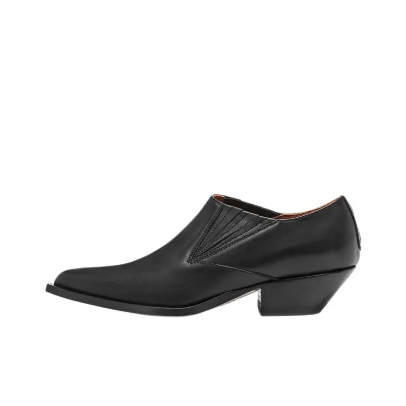 SONORA BOOTS CHIHUAHUA Chunky Heel High Heels 3.5cm Women's Black-0
