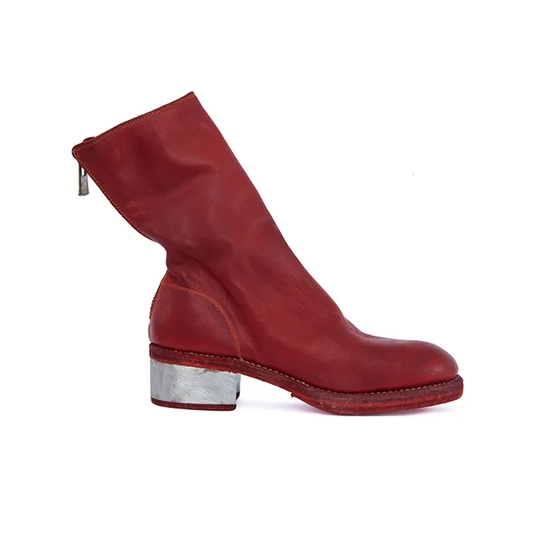 GUIDI Ankle Boots Women's Red-1
