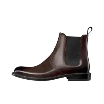 DIOR Embassy Short Chelsea Boots Men's Dark Brown