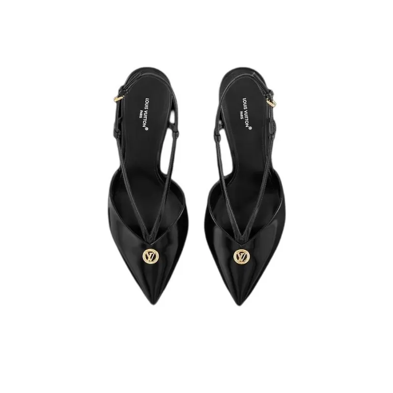 LOUIS VUITTON Stellar Slim Heel High Heels 6.5cm Women's Black-3