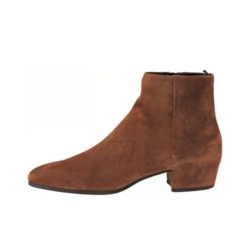 SAINT LAURENT Ankle Boots Women's Brown