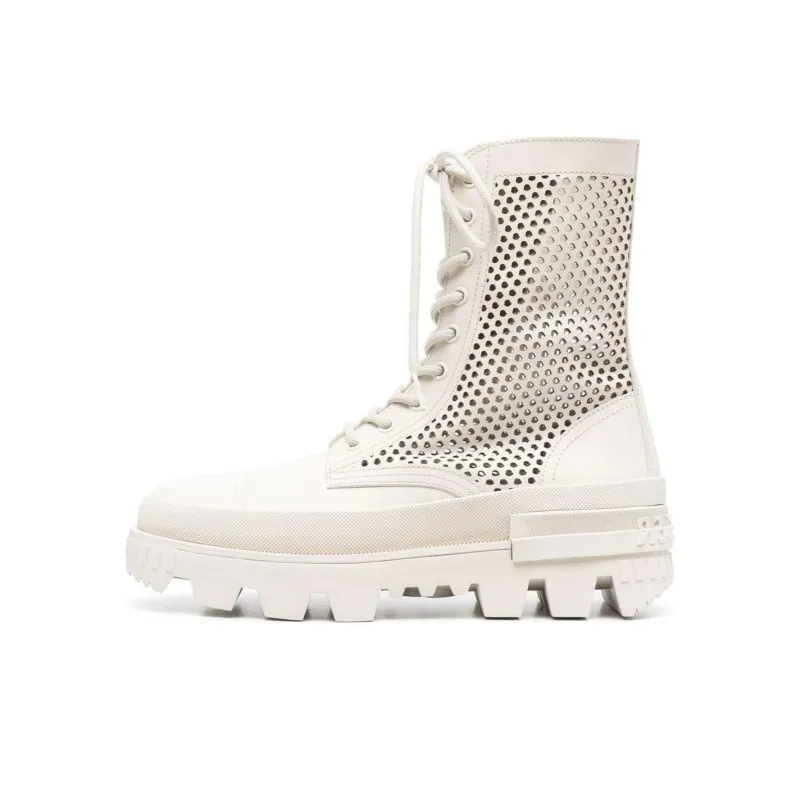 Moncler Perforated Lace-up Boots-0