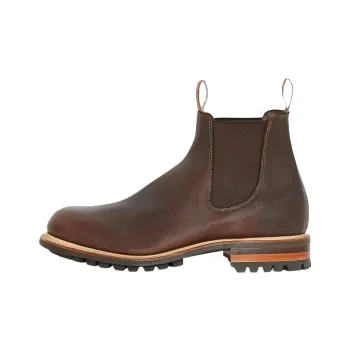 R.M.WILLIAMS Gardener Commando Short Chelsea Boots Men's Dark Brown