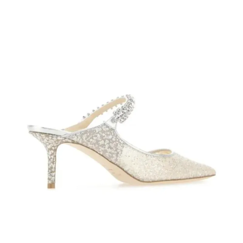 Jimmy Choo Bing 65mm Glitter Mules-3