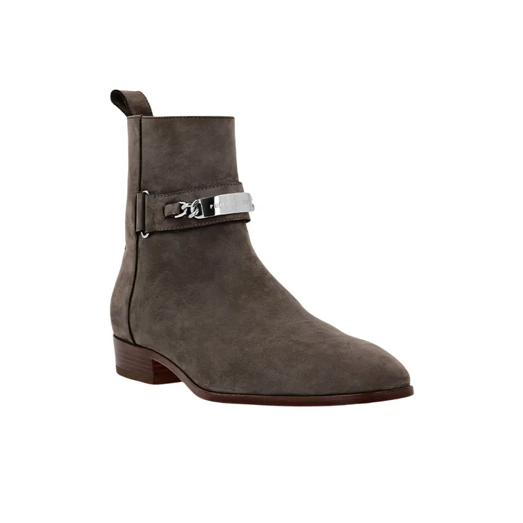 PHILIPP PLEIN Nabuk Leather Ankle Boots-2