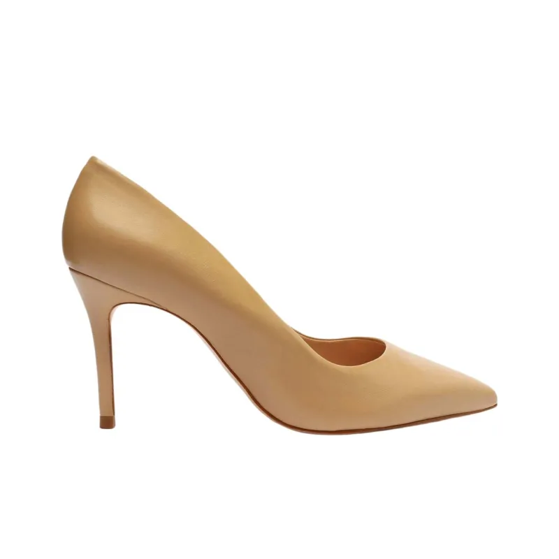 Schutz Lou Lo Slim Heel High Heels 8.4cm Women's Brown-1