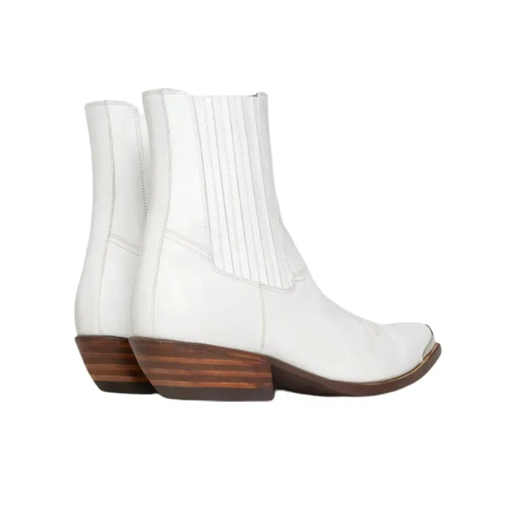 CELINE Cruiser Chelsea Boots Men's White-3