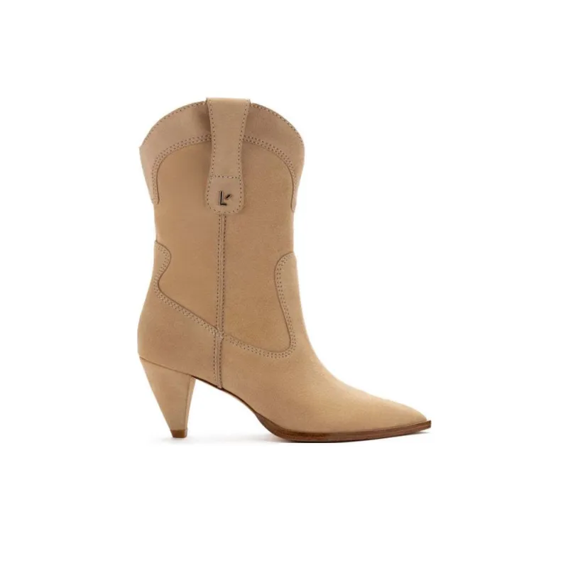 Larroude Thelma Ankle Boots 6.5cm Women's Sand-1